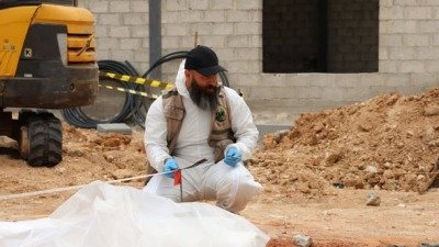 العثور على رفات بشرية خلال أعمال حفر في المزة بدمشق