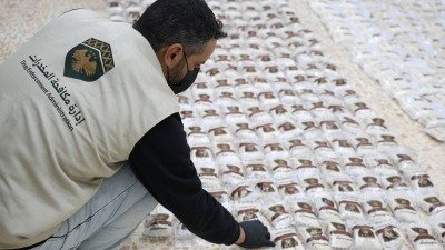 تفكيك شبكة دولية لتهريب المخدرات في ريف دمشق وضبط مليون حبة كبتاغون