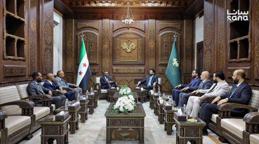 وزير الداخلية يبحث مع سفير الصومال بدمشق تعزيز العلاقات الثنائية